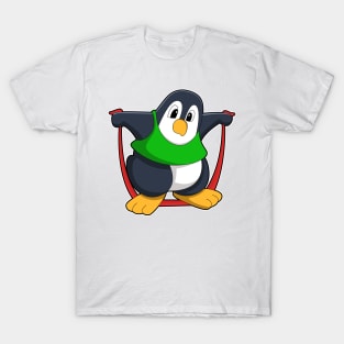 Penguin at Fitness with Skipping rope T-Shirt